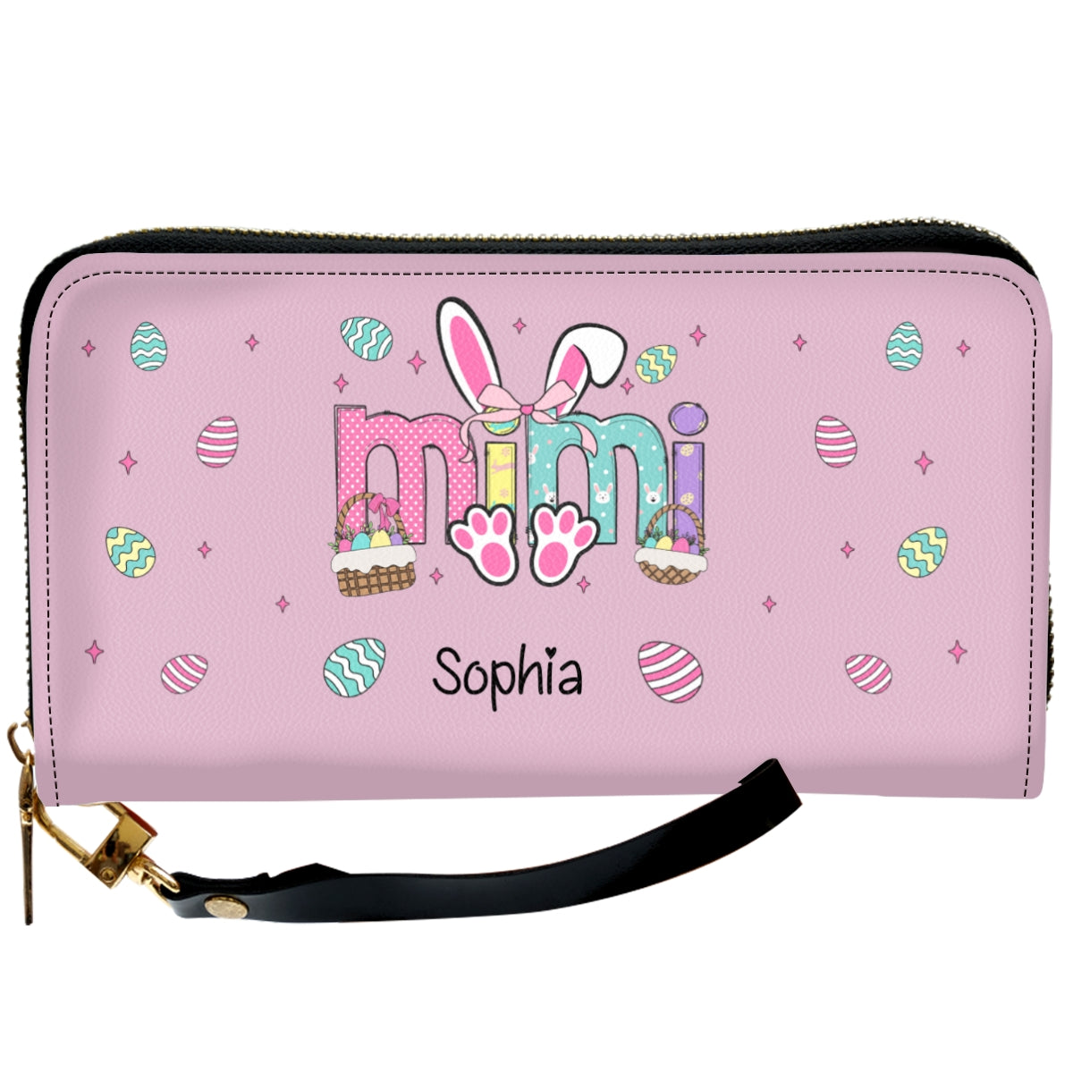 The Heart Of Grandma Is Pure Gold - Personalized Custom Leather Wallet