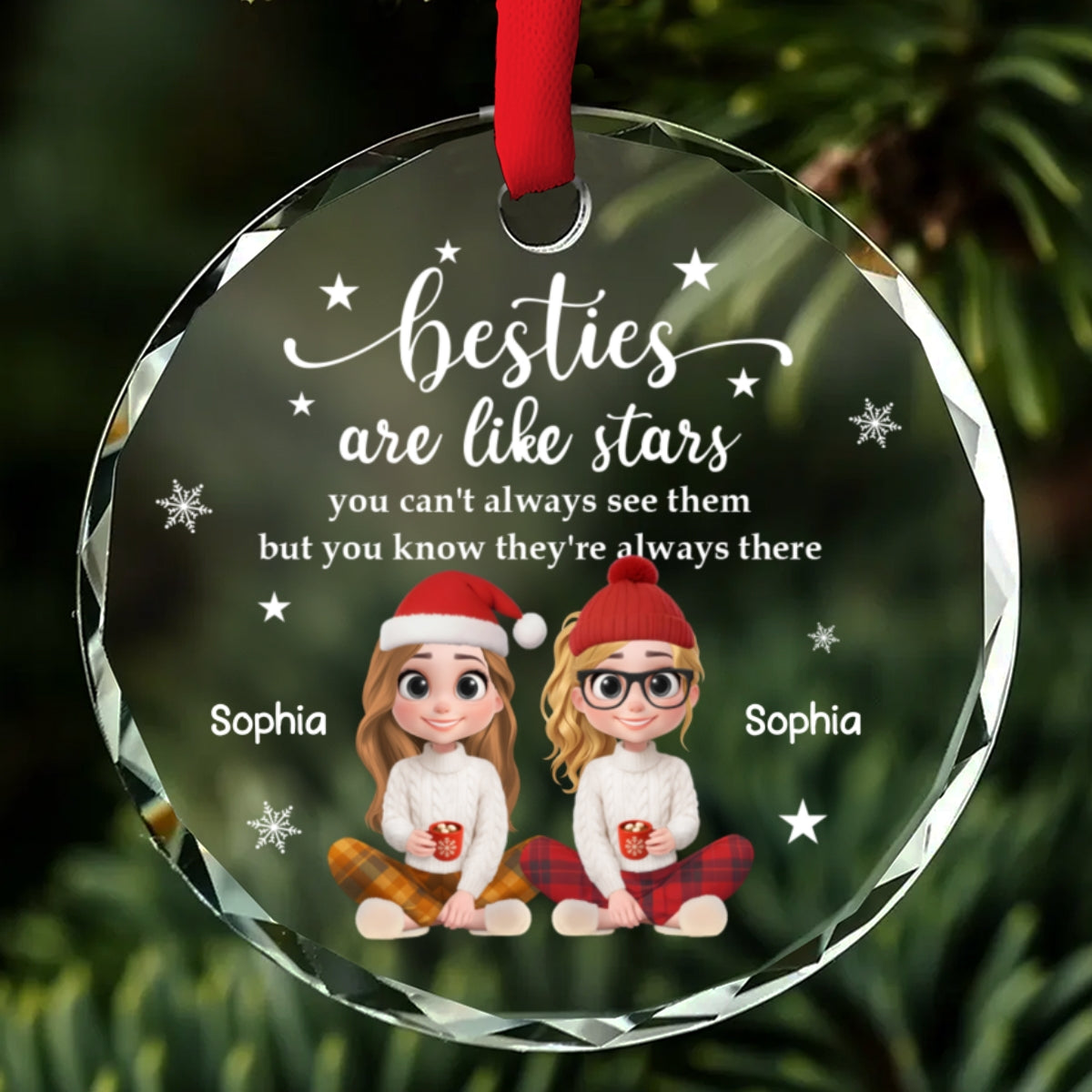 Starlight - Personalized Custom Glass Ornament