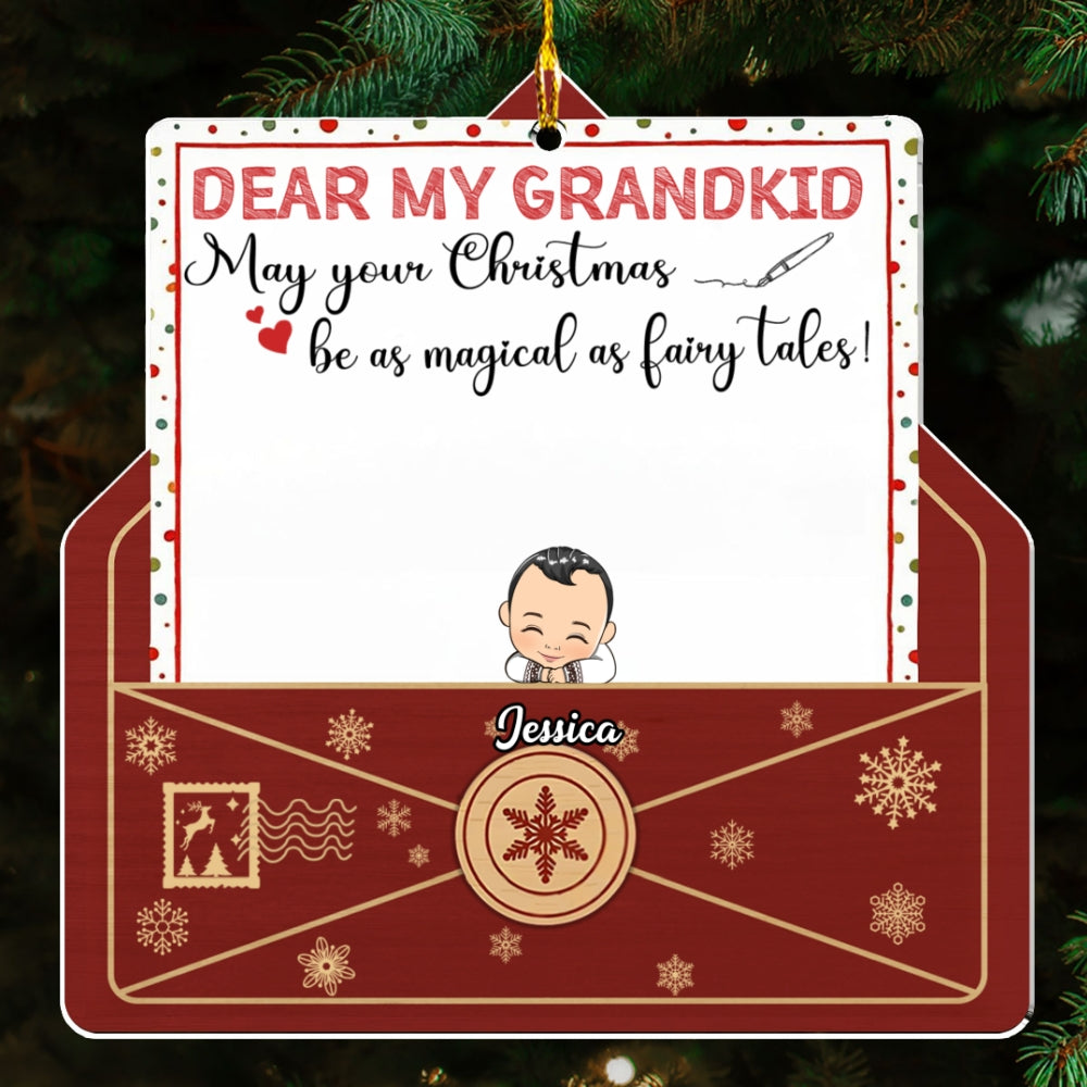 Dear My Grandkids - Personalized Custom Acrylic Ornament
