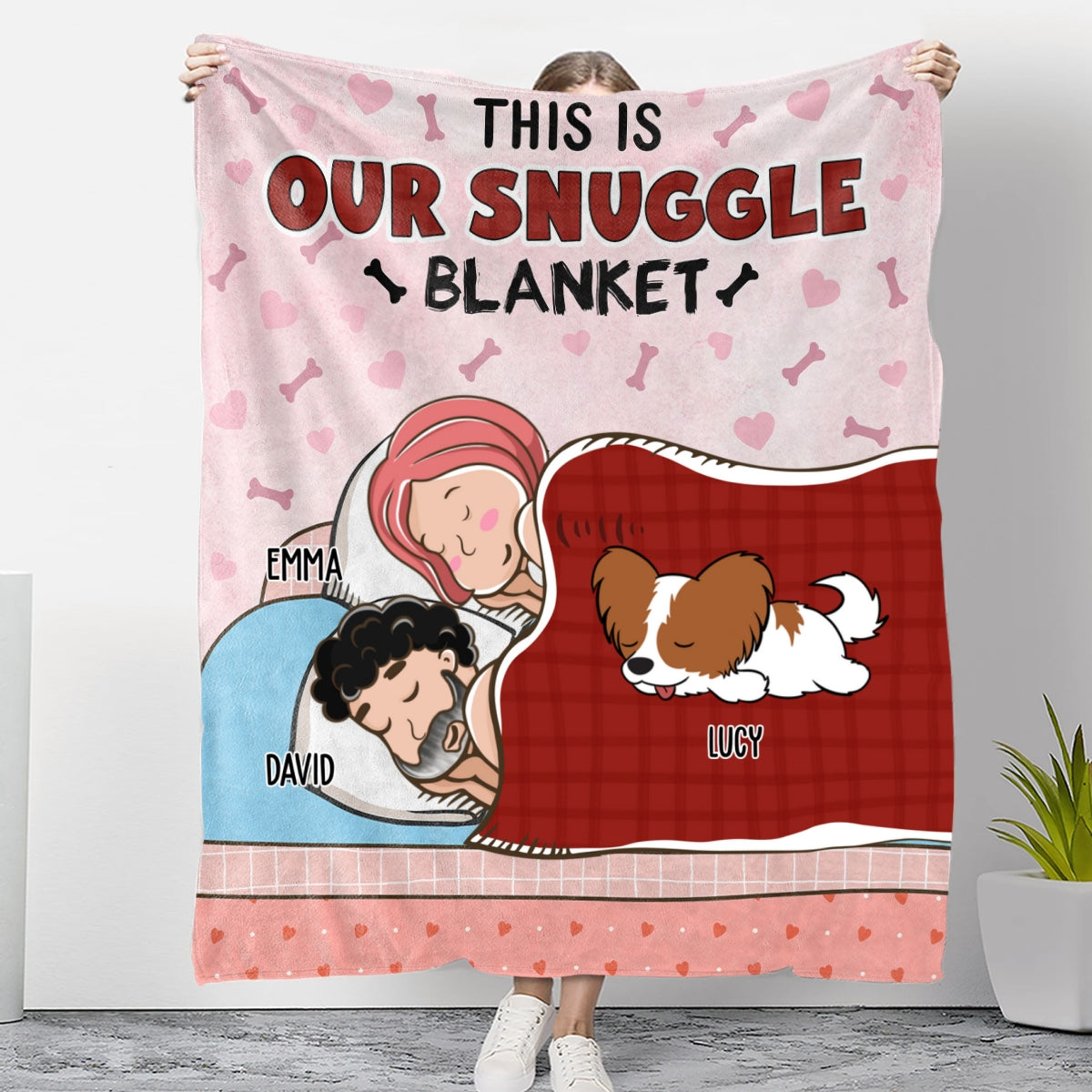Our Lovely Blanket - Personalized Custom Fleece Blanket