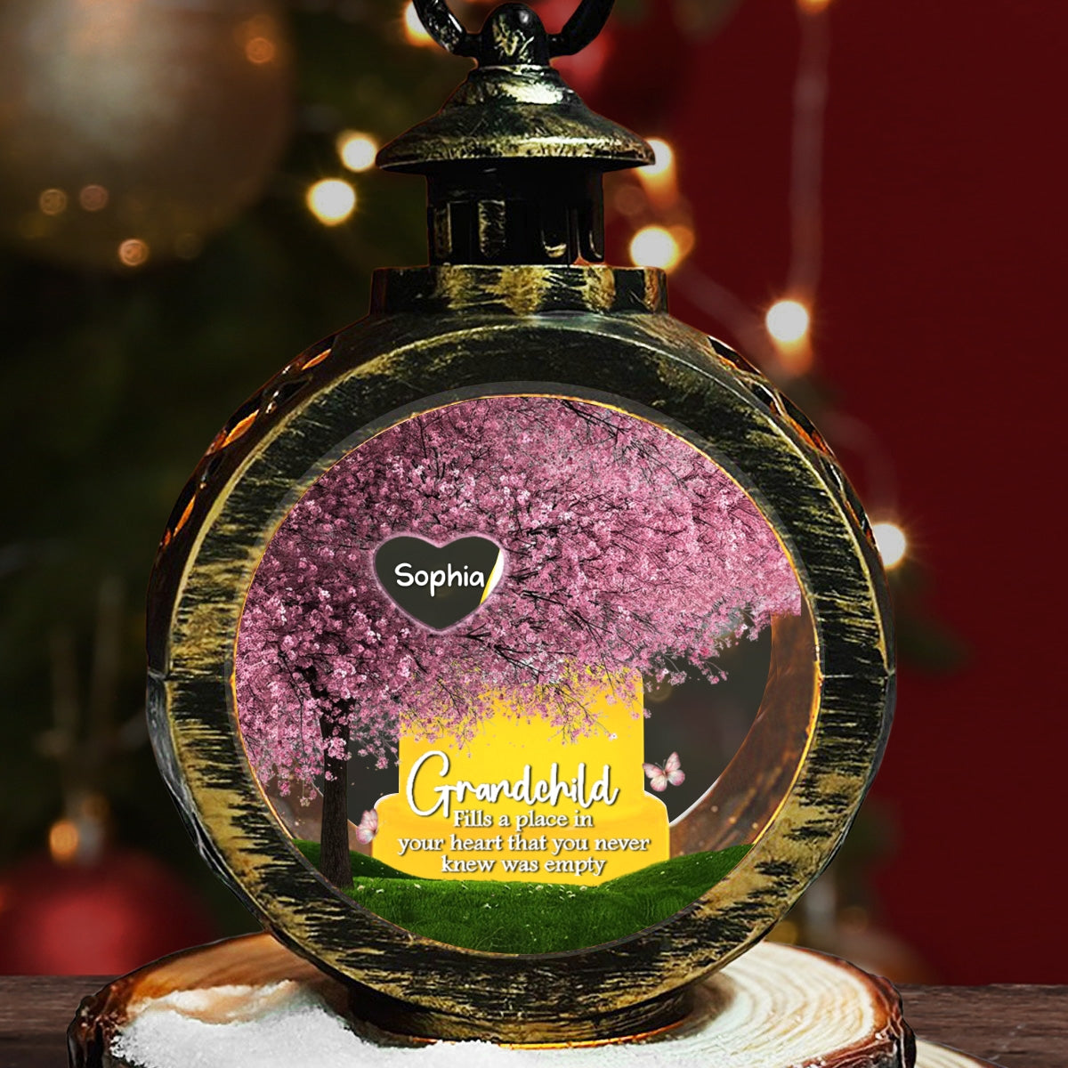 Fill A Place In Your Heart - Personalized Custom Christmas Lantern