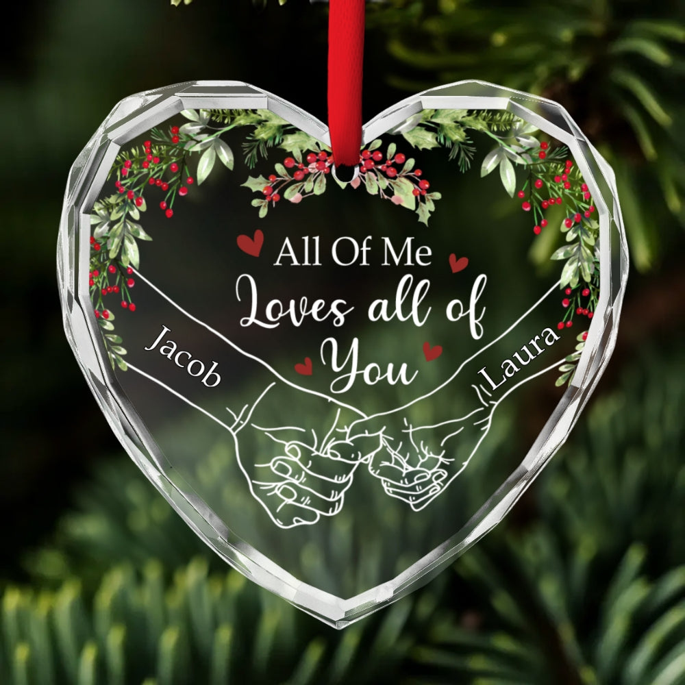 My Heart Needed You - Personalized Custom Glass Ornament