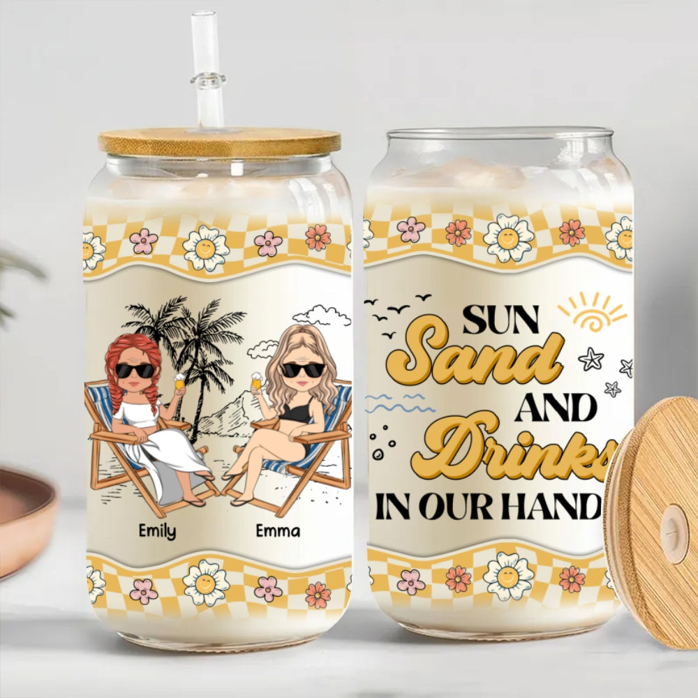 Drinks In Our Hands - Personalized Custom Glass Can