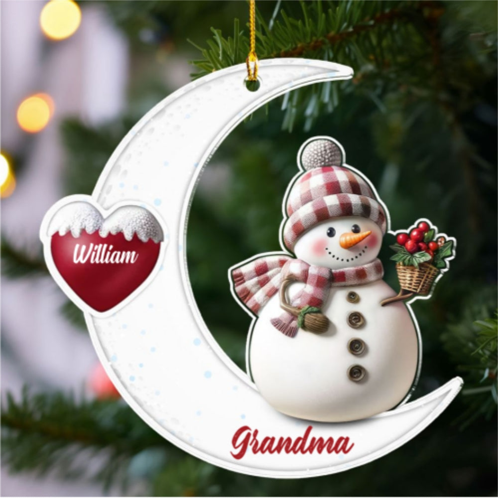 Lovely Grandma 2 - Personalized Custom Acrylic Ornament
