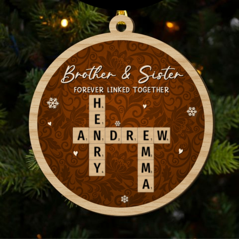 Same Roots But Different Beautiful Branches - Personalized Custom 2-Layered Wood Ornament