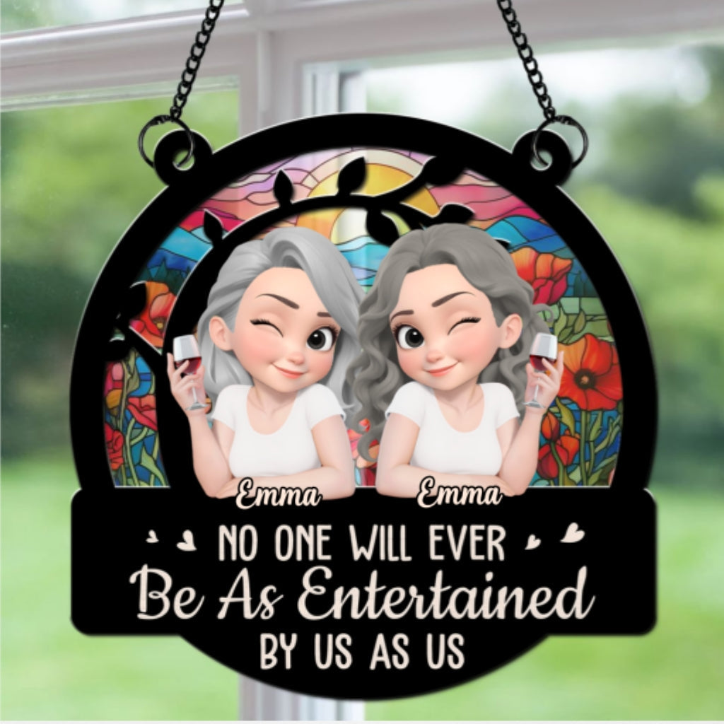 Blooming Friendship - Personalized Custom Suncatcher