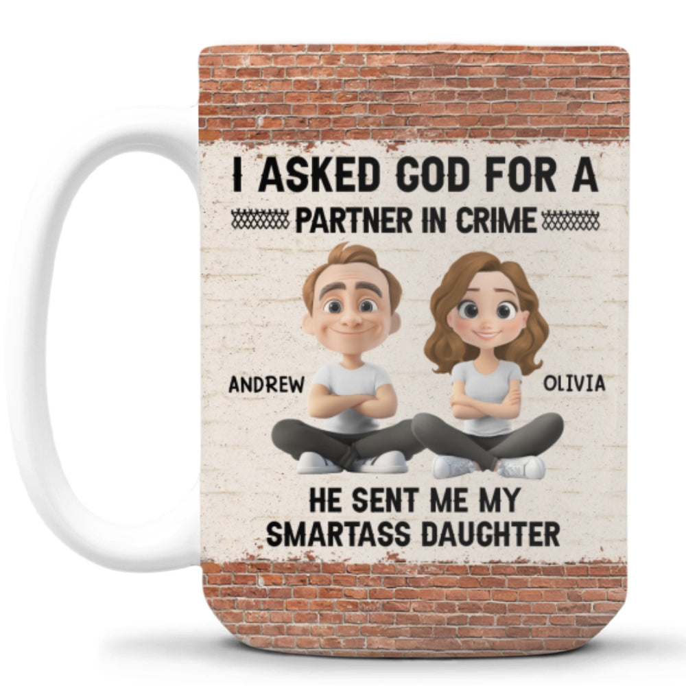 God Sent You To Me - Personalized Custom Coffee Mug