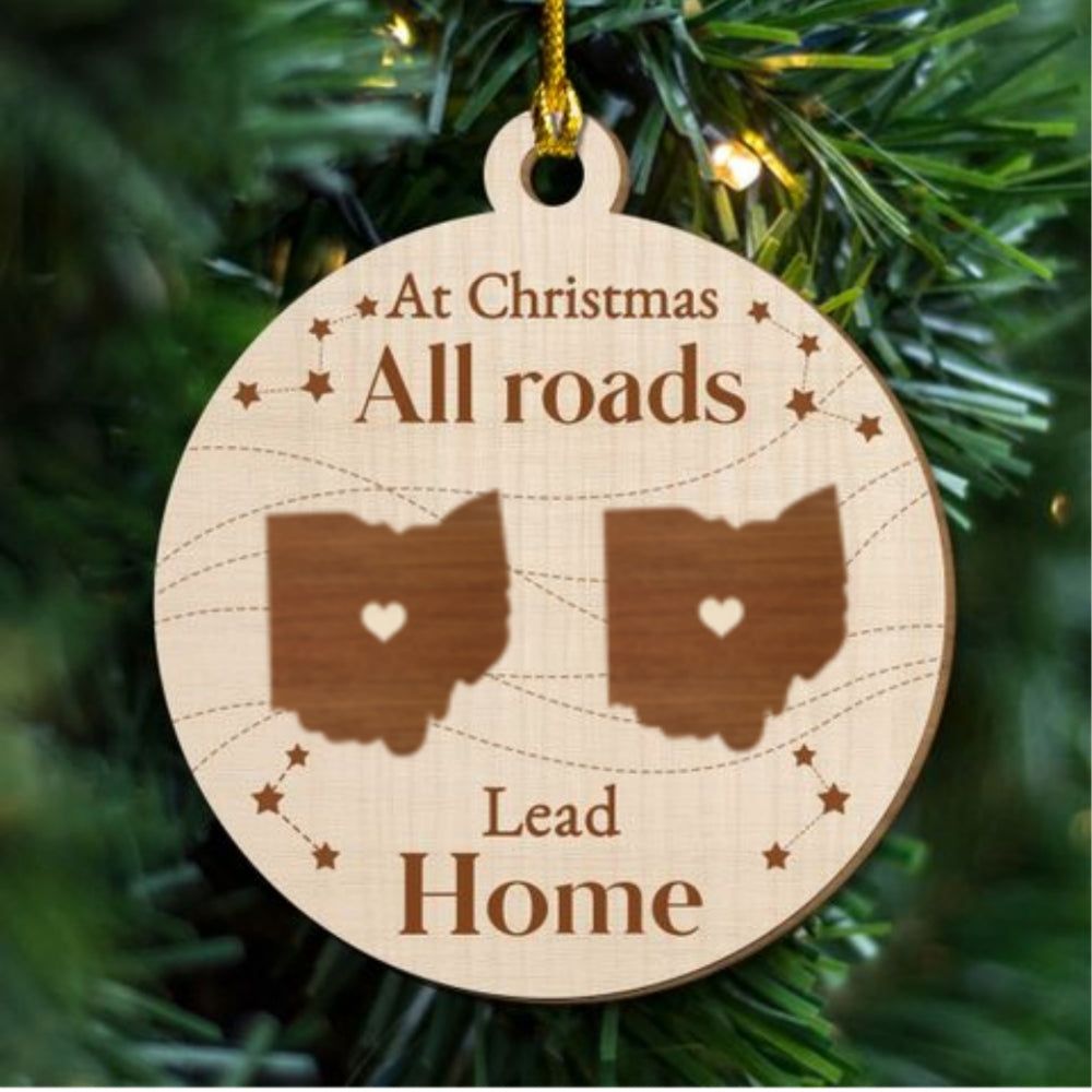 Our Home - Personalized Custom Freeshape 2-Layered Wood Ornament