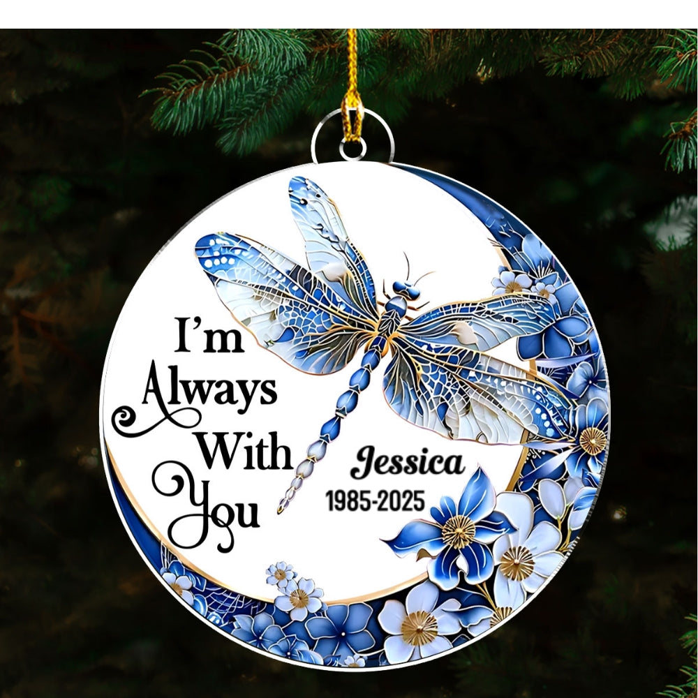 Live In Our Minds - Personalized Custom Acrylic Ornament