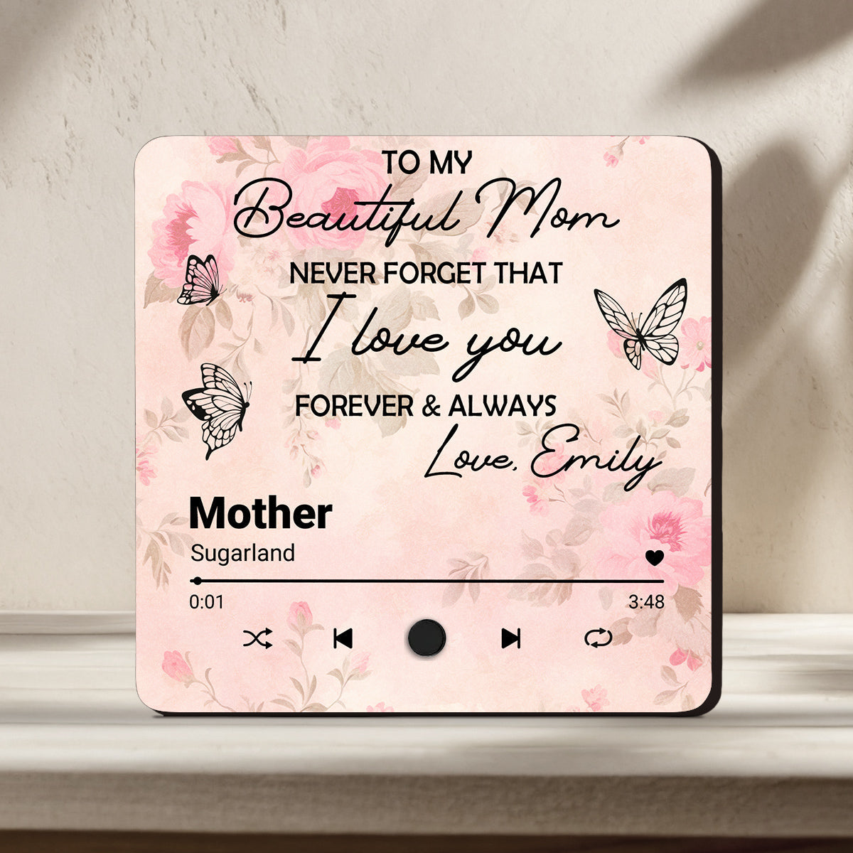 Forever And Always - Personalized Custom Music Fridge Magnet