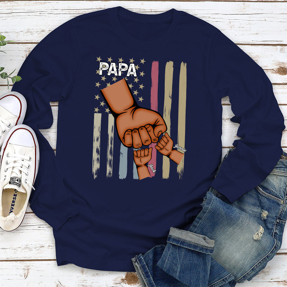 Dad Grandpa And Kids - Personalized Custom Shirt
