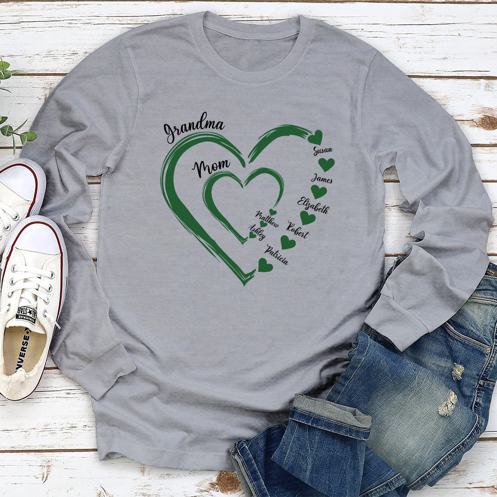 Sweethearts Of Mom - Personalized Custom Long Sleeve T-shirt