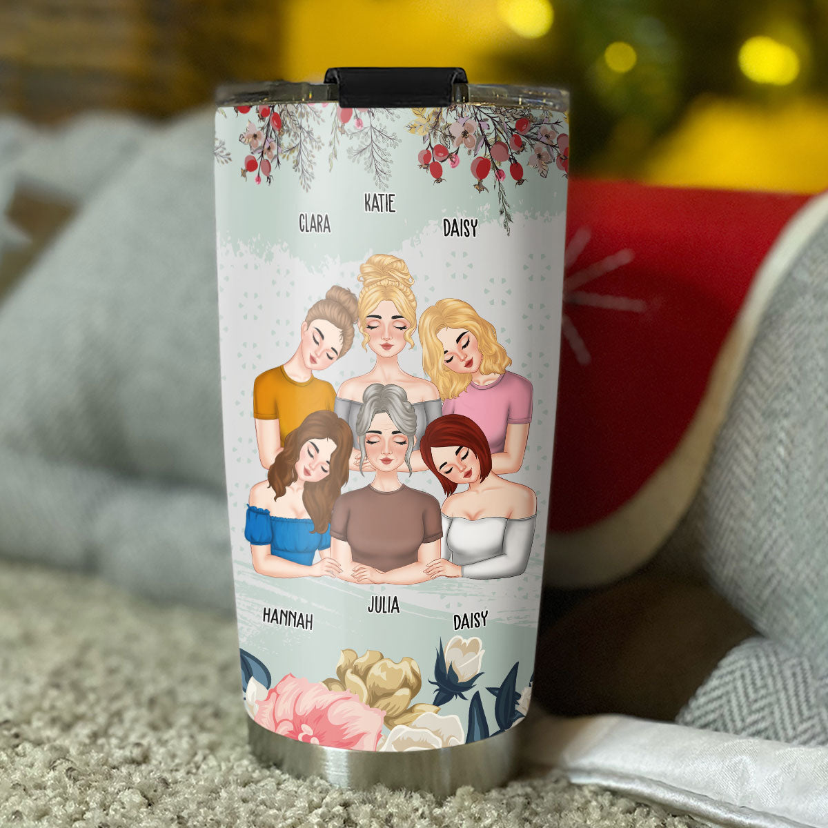 Mother And Daughters Cant Be Broken - Personalized Custom Tumbler