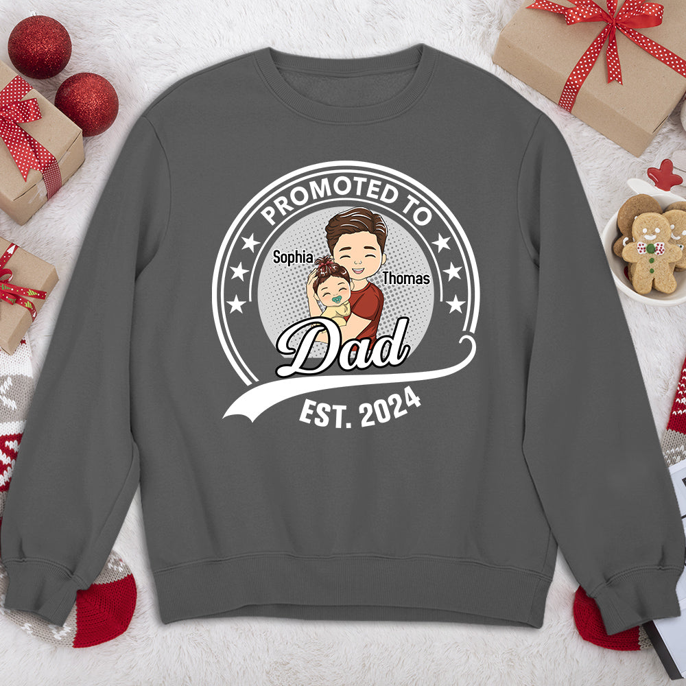 Promoted To Daddy - Personalized Custom Shirt