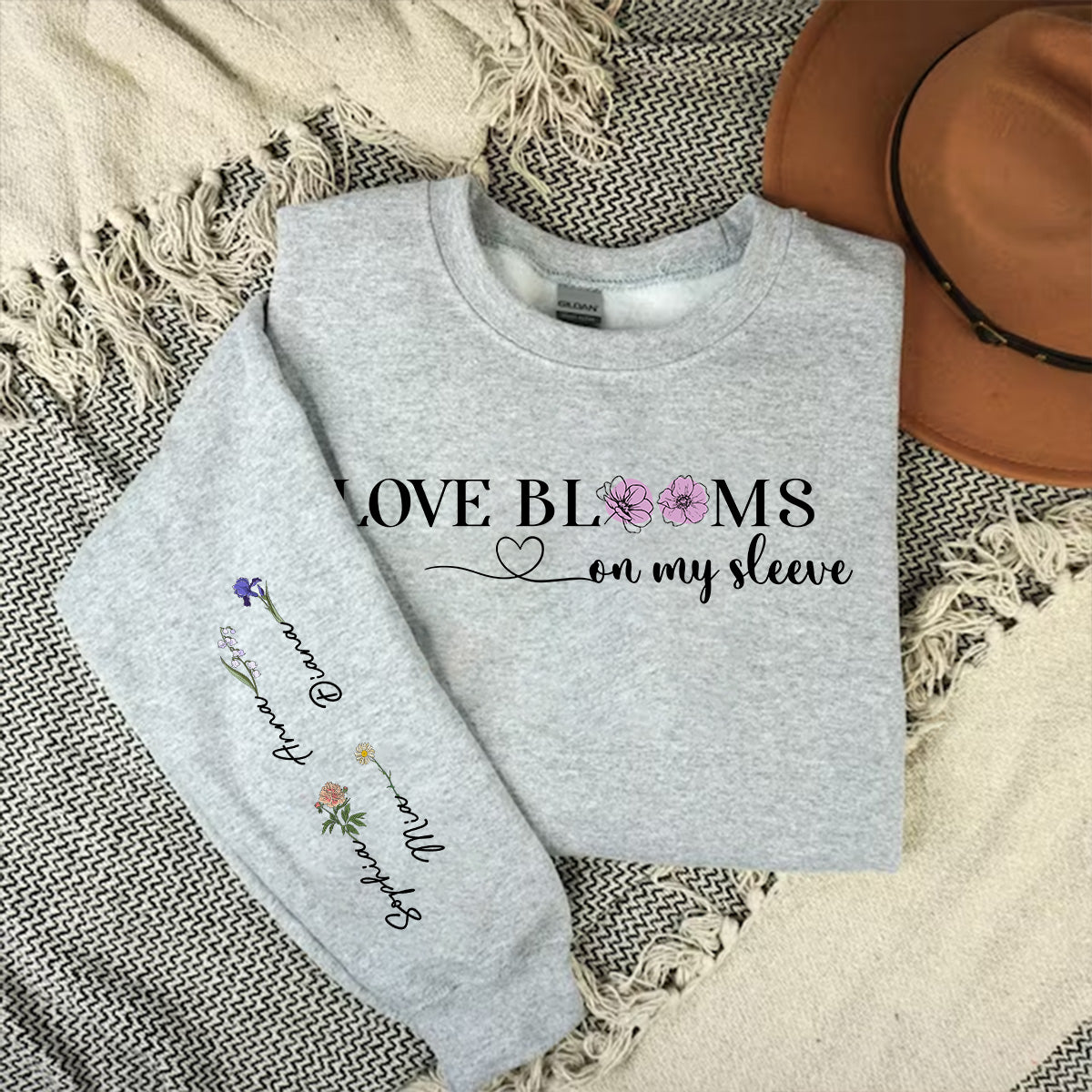 Love Blooms - Personalized Custom Sweatshirt