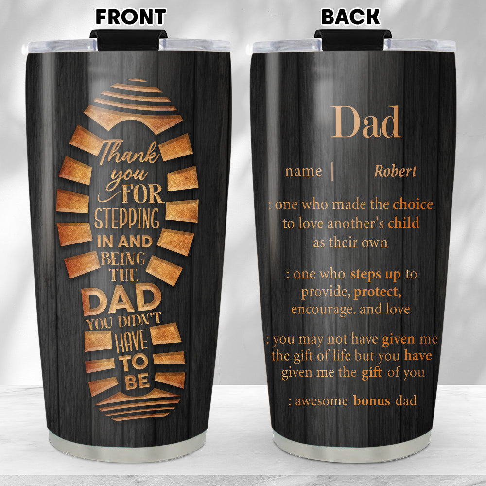 Awesome Bonus Dad - Personalized Custom Tumbler