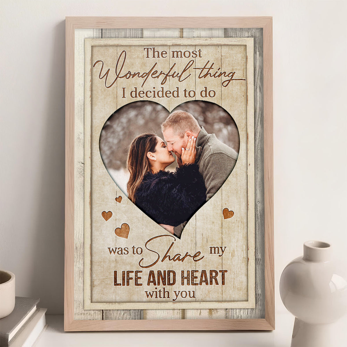 Couple Life And Heart - Personalized Custom Poster