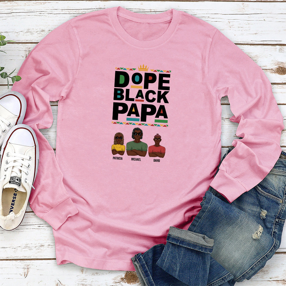 Dope Black Dad - Personalized Custom Shirt