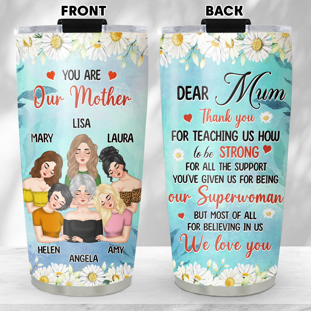 Dear Mom Our Superwoman - Personalized Custom Tumbler