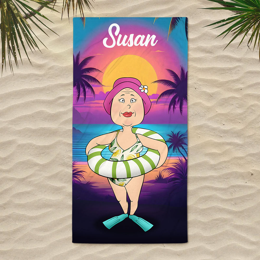 Summer Vacation - Personalized Custom Beach Towel