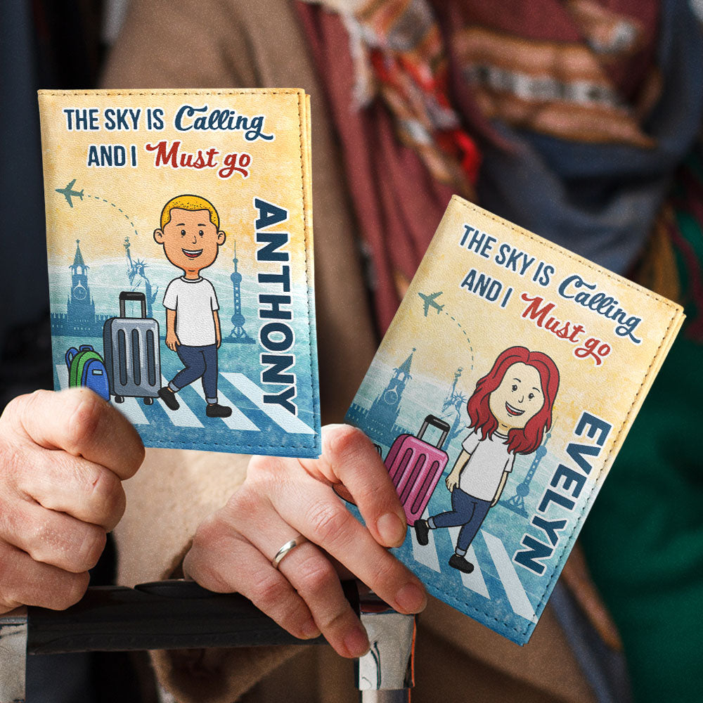 I Must Go - Personalized Custom Couple Passport Cover