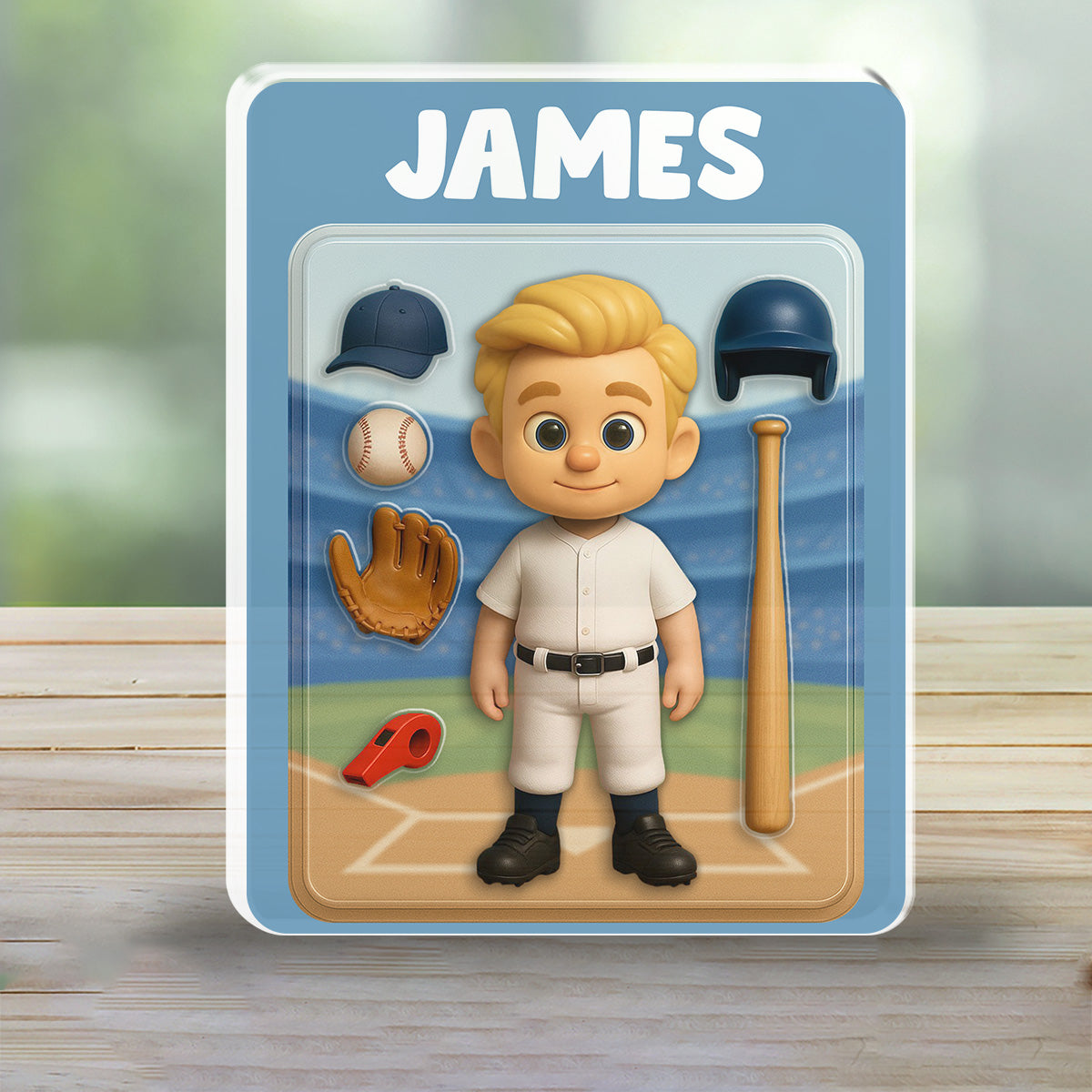 Baseball Kid - Personalized Custom Acrylic Plaque