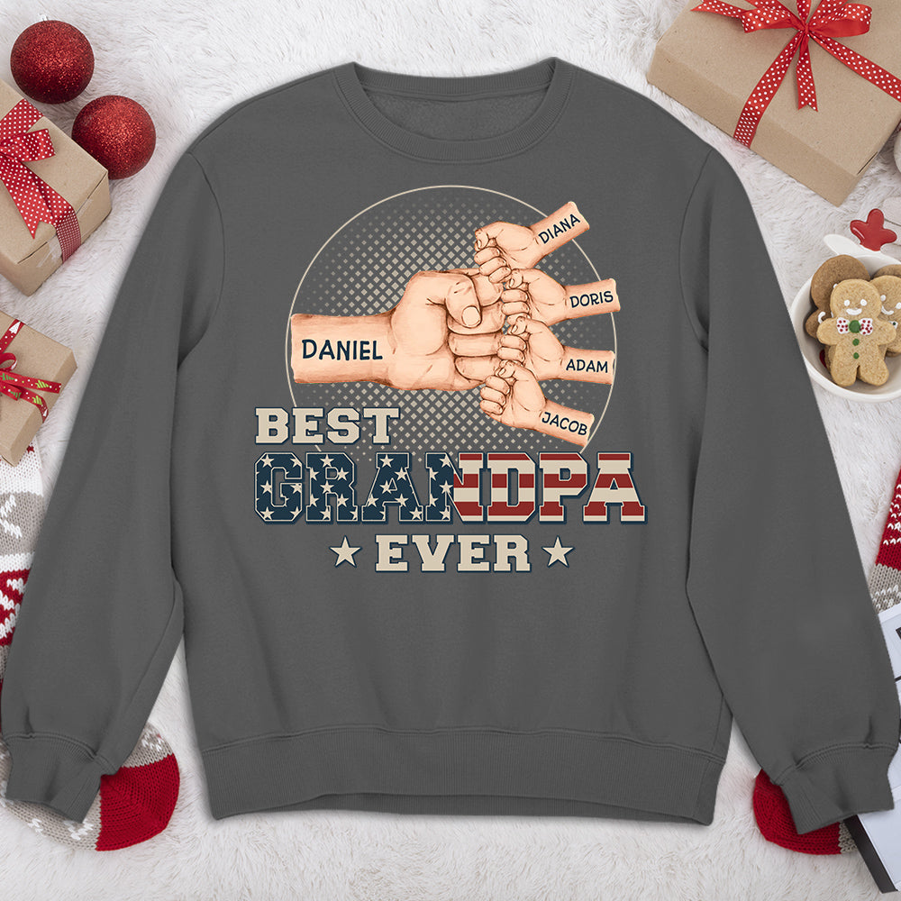 Fist Bump Best Dad Ever - Personalized Custom Shirt