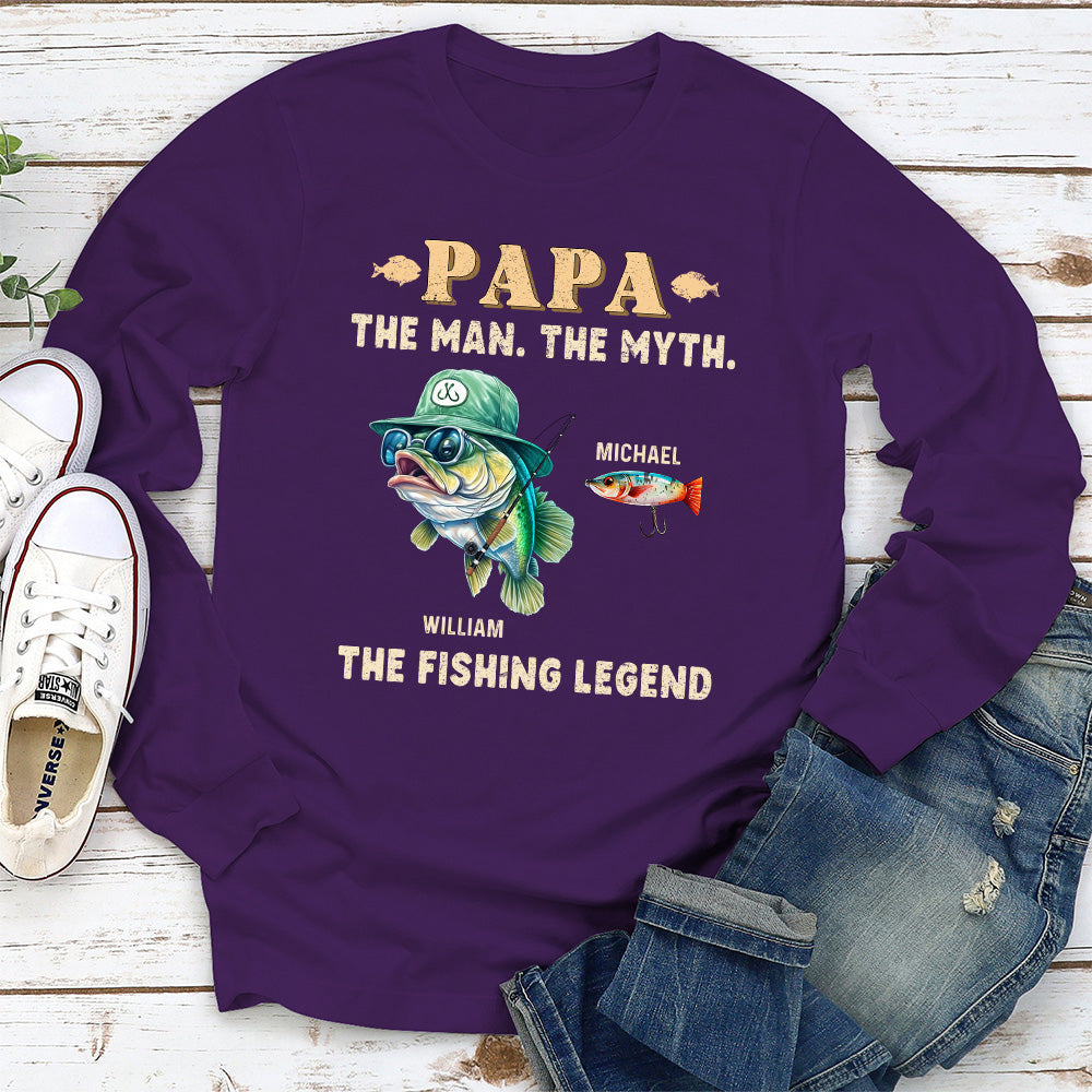 The Man The Myth The Fishing Legend - Personalized Custom Shirt