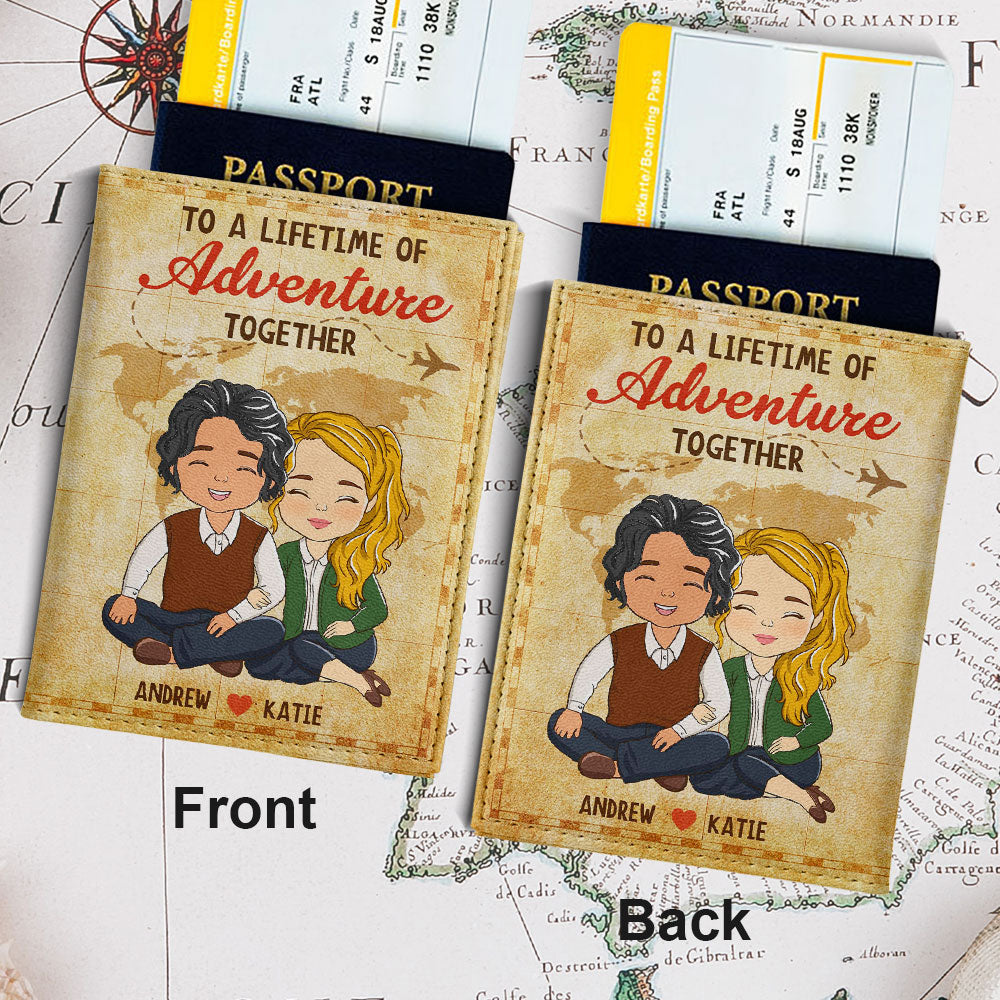 Adventure Together - Personalized Custom Passport Cover