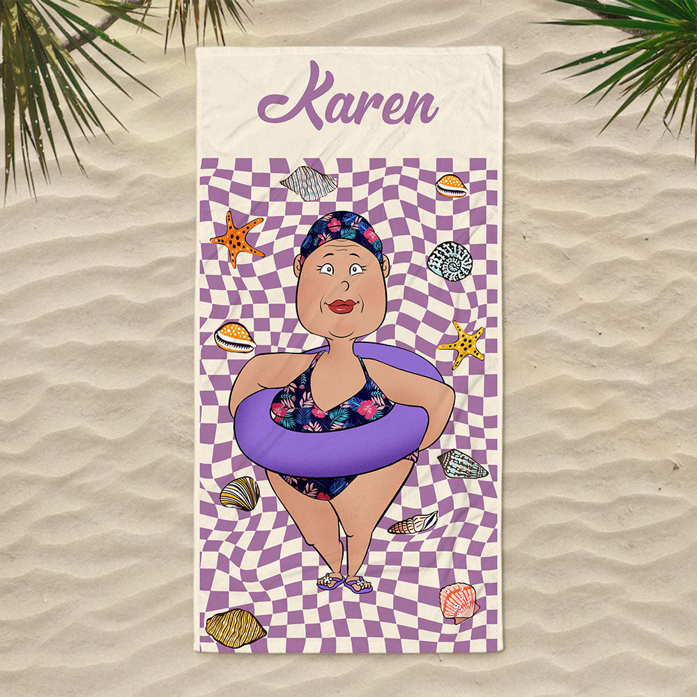 Enjoy Your Summer - Personalized Custom Beach Towel