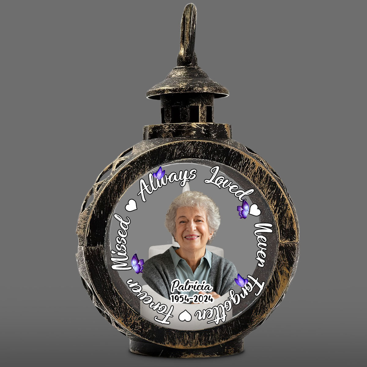 Forever Missed - Personalized Custom Christmas Lantern