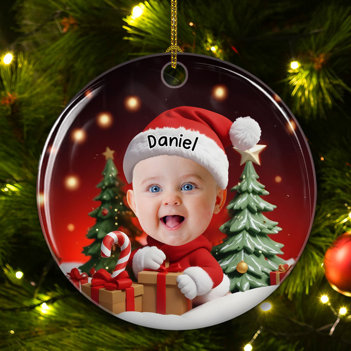 Christmas Baby - Personalized Custom Ceramic Ornament