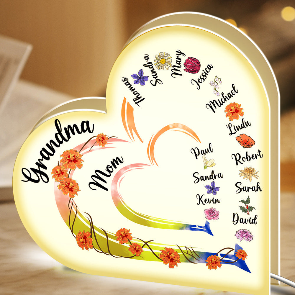 Mother Is The Heartbeat In The Home - Personalized Custom Light Box