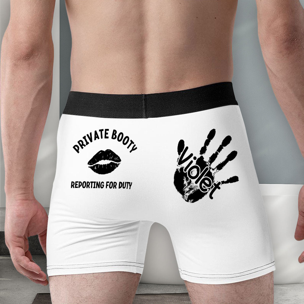 Tactical Curves Standing By - Personalized Photo Men's Boxer Briefs