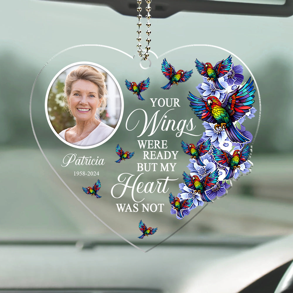 Hold You In My Heart - Personalized Acrylic Car Ornament
