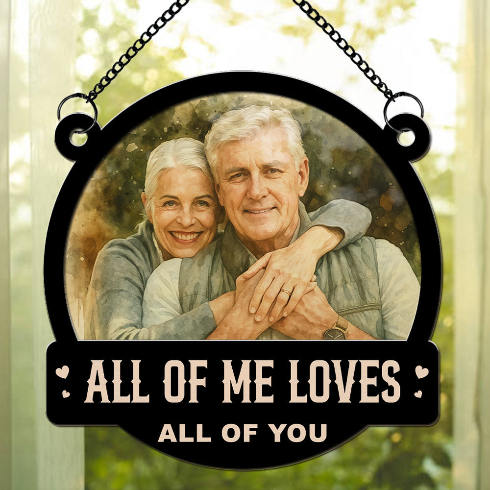 You And Me Water Color - Personalized Custom Suncatcher