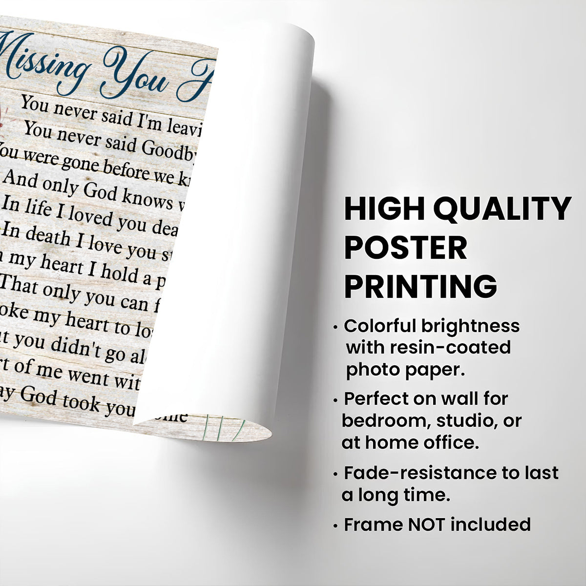 Missing You Always - Personalized Custom Poster