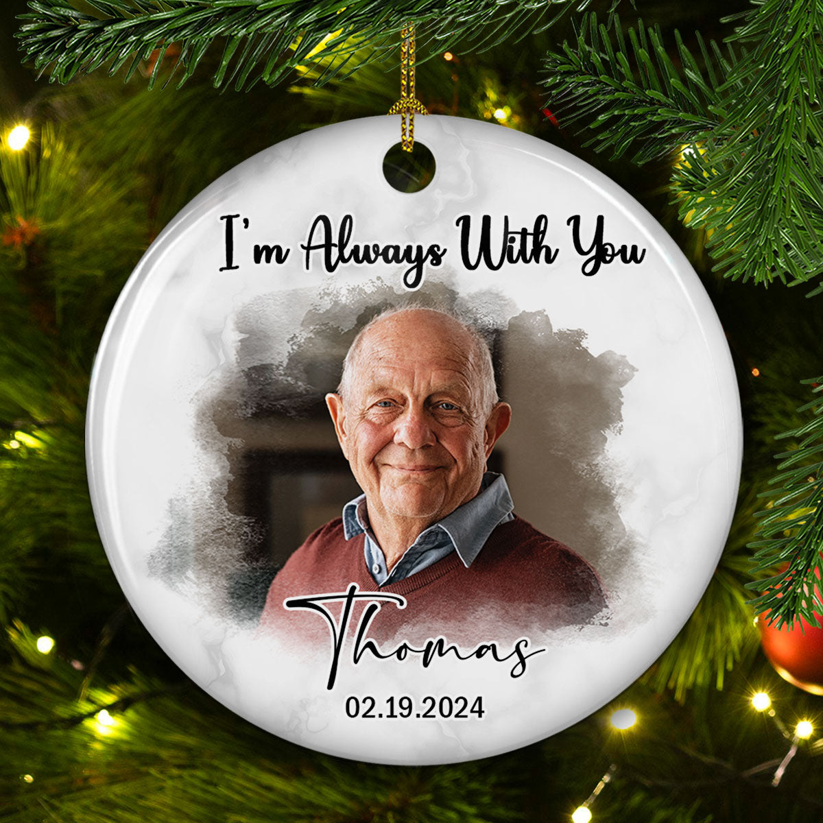 In Our Loving Memory - Personalized Custom Ceramic Ornament