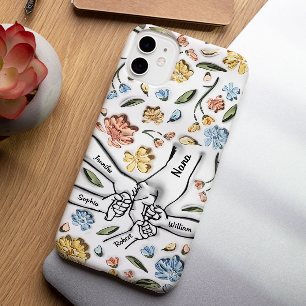 Hand In Hand, I Will Always Protect You - Personalized Custom Phone Case