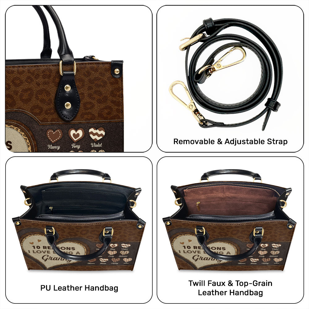 The Reason I Love - Personalized Custom Leather Bag