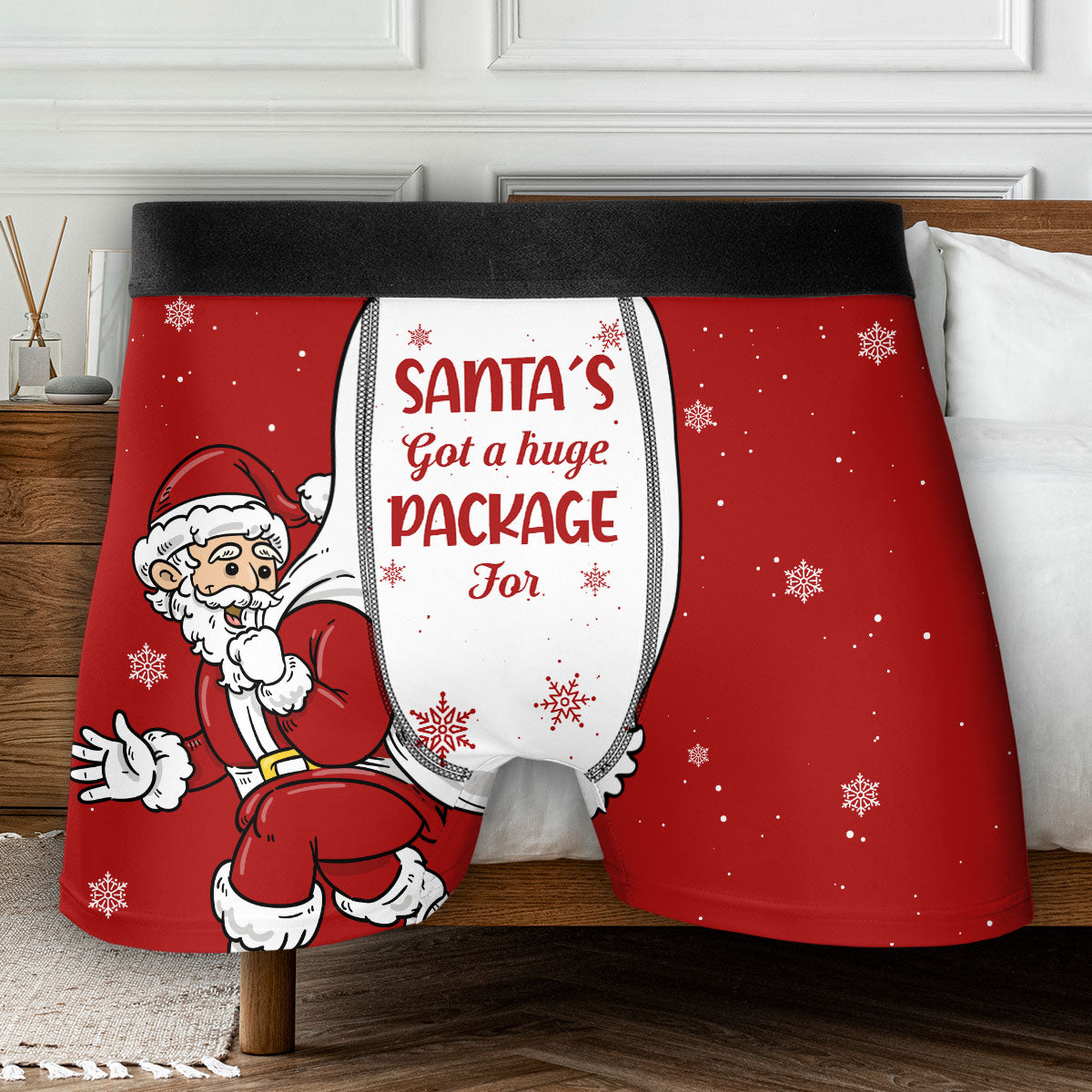 A Huge Package - Personalized Photo Men's Boxer Briefs