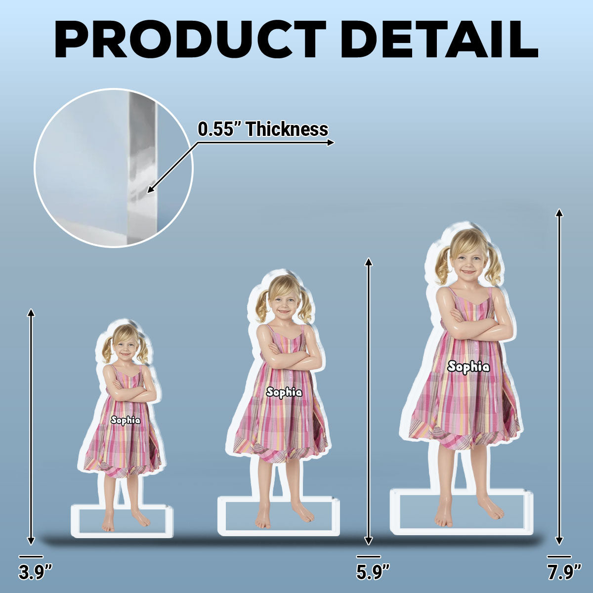 Smiley Baby Doll - Personalized Custom Acrylic Plaque