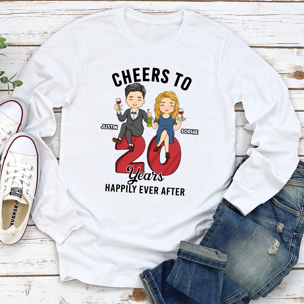 Cheers To - Personalized Custom Long Sleeve T-shirt