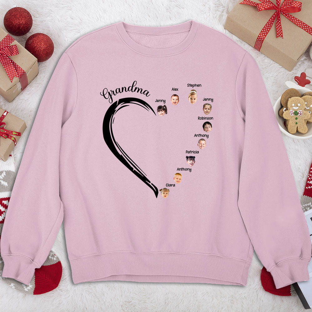 Sweetheart Of Grandma - Personalized Custom Sweatshirt