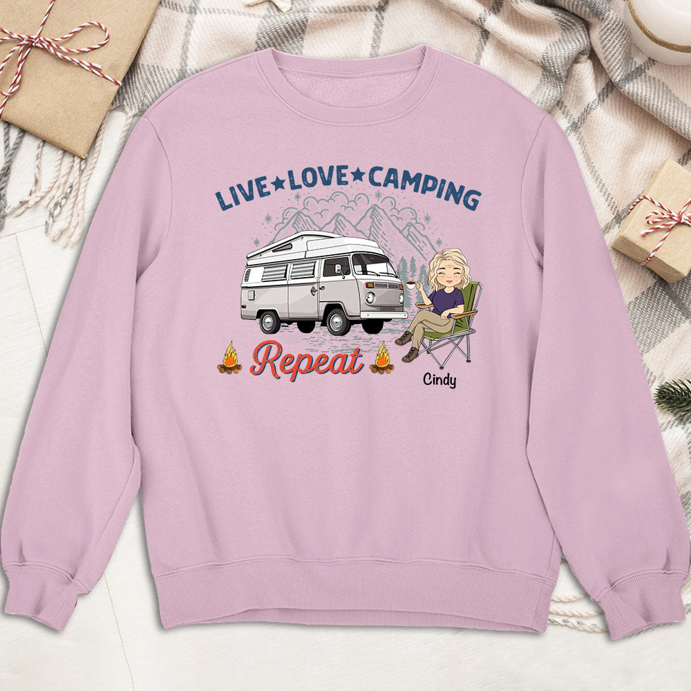 Live Love Camping - Personalized Custom Sweatshirt