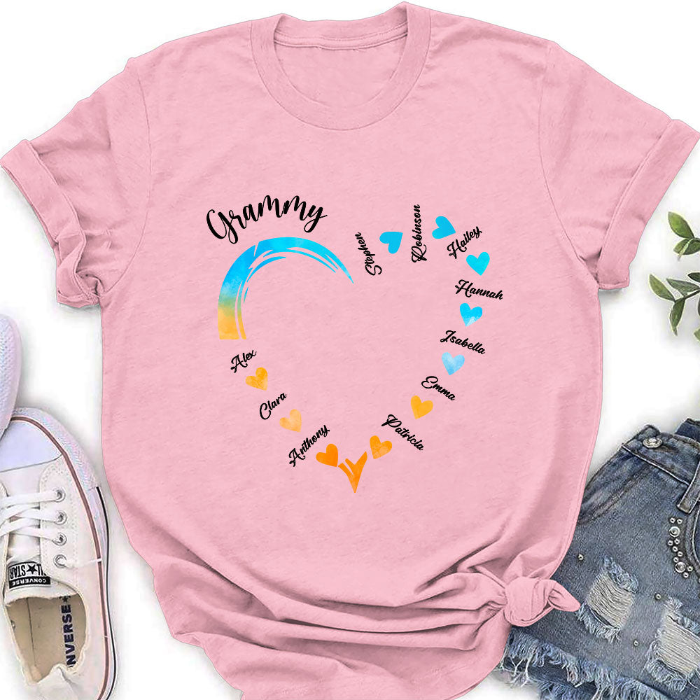 Becoming A Grandmother - Personalized Custom Women's T-shirt