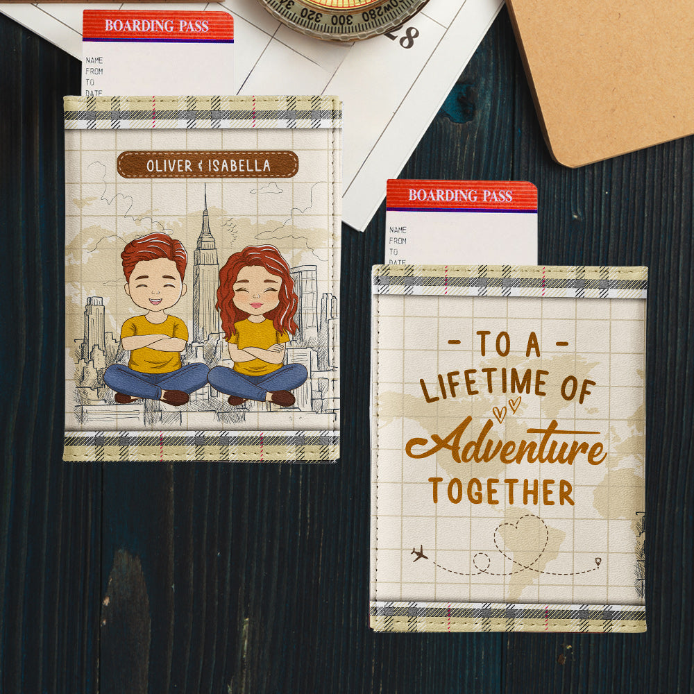 Lifetime Of Adventure - Personalized Custom Passport Cover