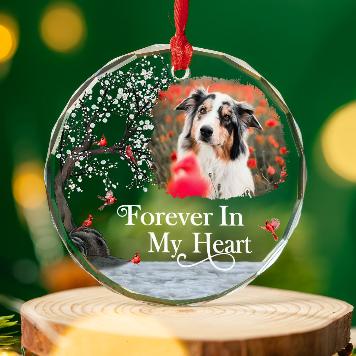 Always With You - Personalized Custom Glass Ornament