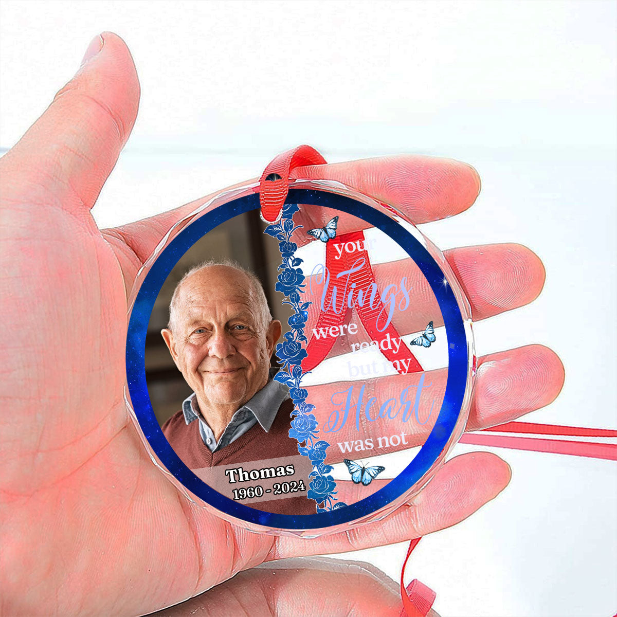 Always By Your Side - Personalized Custom Glass Ornament