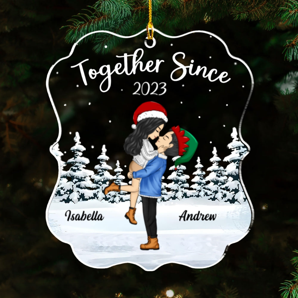 Together Since Christmas - Personalized Custom Acrylic Ornament